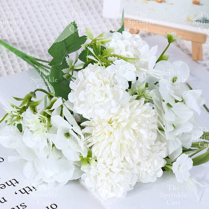 Rustic Bouquet Silk Peony Artificial Flowers Wedding Decoration Cake Decoration TSC