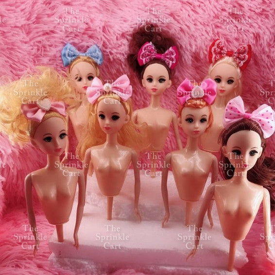 Aluminum Skirt Pan Mold Half Barbe Doll Toy Topper Cake Theme Birthday Party Decoration