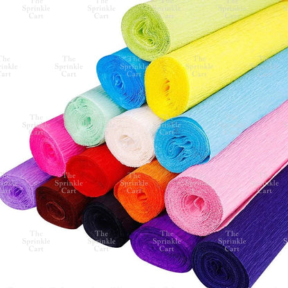 Premium Crepe Paper Rolls Decor DIY Flower Gift Wrapping Wedding Decoration Flower Arts Craft TSC