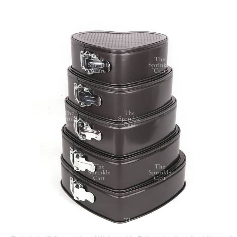 Multi-Size Non Stick Lock Buckle Cake Mould Removable Mousse Springform Muffin Baking Pan Set