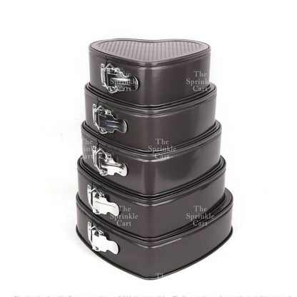 Multi-Size Non Stick Lock Buckle Cake Mould Removable Mousse Springform Muffin Baking Pan Set