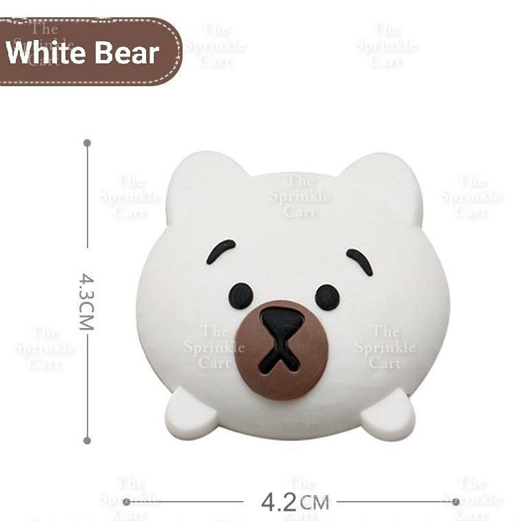 Self-Adhesive Wall Plain Square Cartoon Protector Soft Polymer Door Handle Bumper Guard Stopper TSC