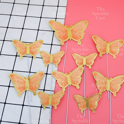 Butterfly cake topper for decoration Girl Fan cake topper