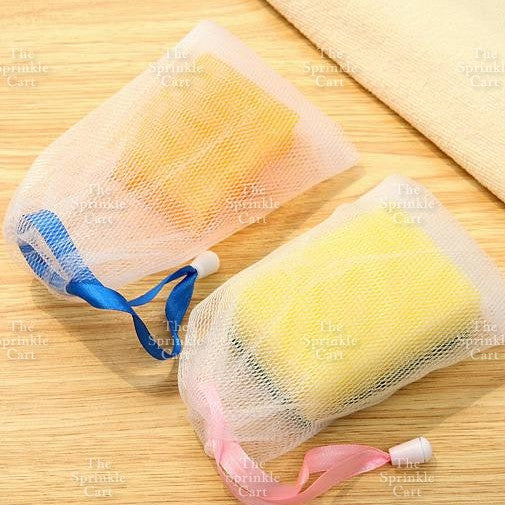 Soap Net Pouch Foaming Net Shower Bag Skin Friendly Bat Shower body Care Storage Bag