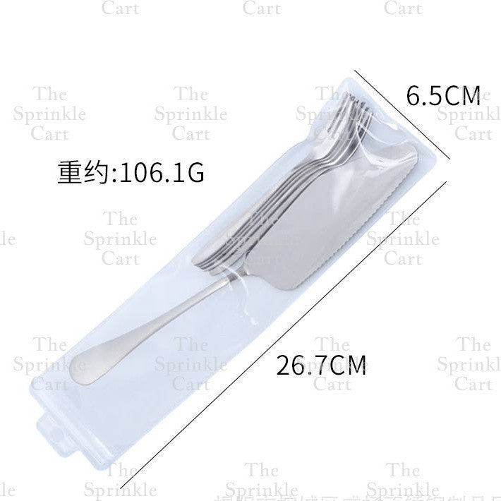 Golden Stainless Dessert Cake Knife Cake Shovel Spatula Flatware Tableware Pizza Pie Server TSC