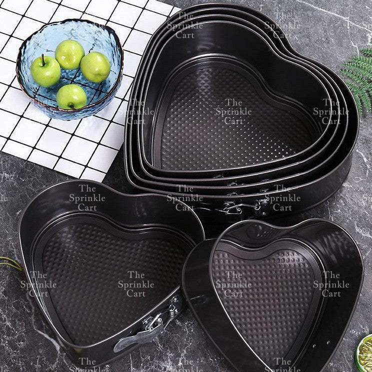 Multi-Size Non Stick Lock Buckle Cake Mould Removable Mousse Springform Muffin Baking Pan Set