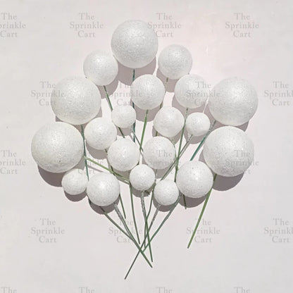 Balls Cake Topper Gold Silver White Pink Blue Yellow Decoration Birthday Swirl Ball Spiral Ball