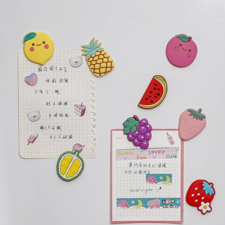 Refrigerator Dessert Magnet Fruits Mini Cute Sweety Fridge Buckle Message Board Decorative Magnet