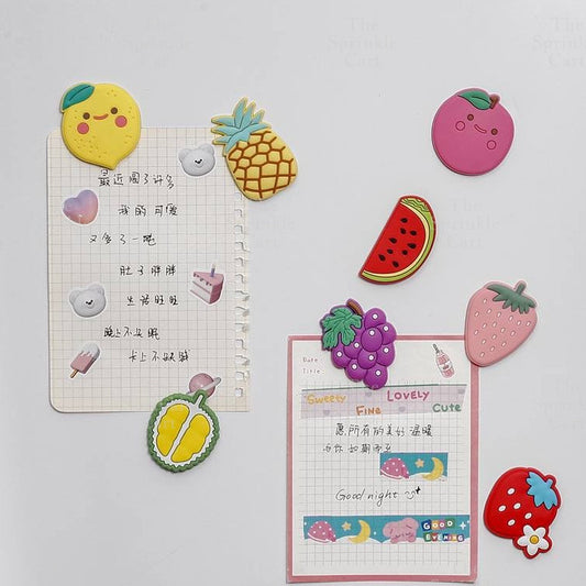 Refrigerator Dessert Magnet Fruits Mini Cute Sweety Fridge Buckle Message Board Decorative Magnet