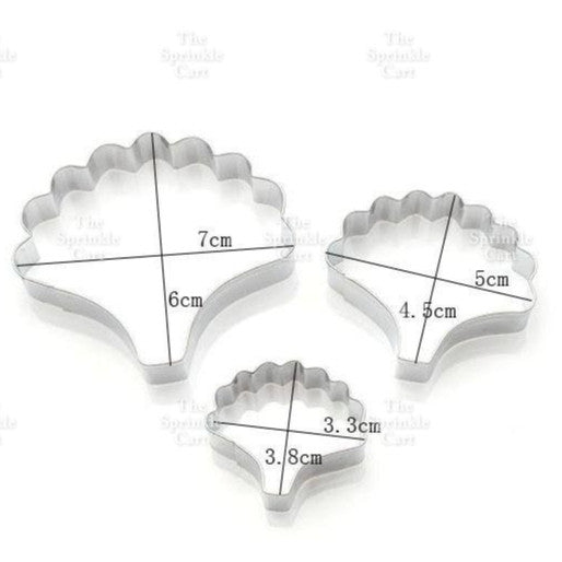 Stainless Steel Chrysanthemum/Rose Petal and Carnation Flower Fondant Cake Cutter Mould TSC
