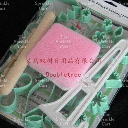 32pcs Set Flower Leaves Cutters for Fondant and Gum Paste Molder DIY Cake Decoration Toppers TSC
