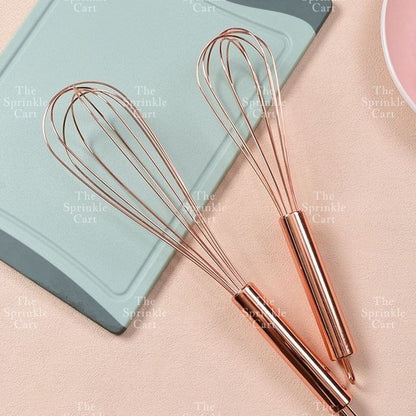 High Quality Stainless Steel Egg Whisk Non-Slip Manual Egg Beater Kitchen Mixing Tools