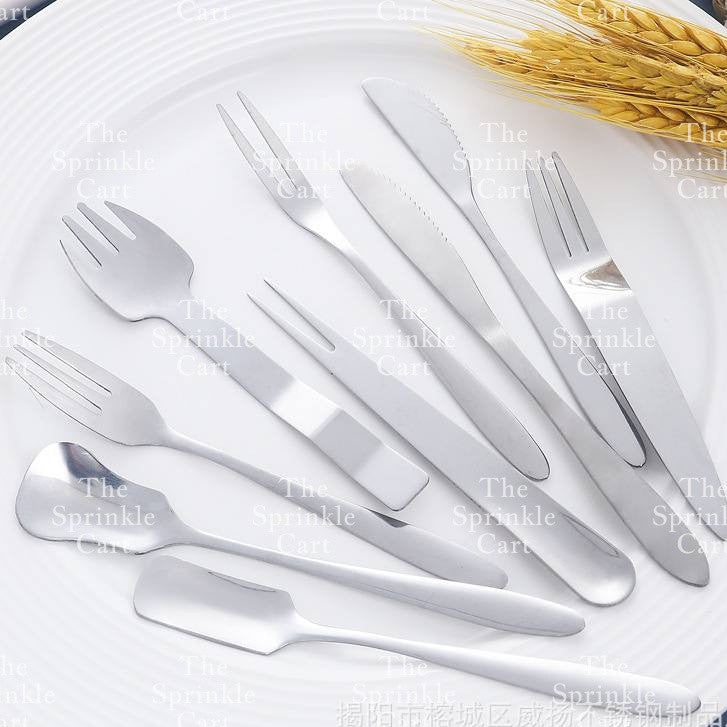 Golden Stainless Dessert Cake Knife Cake Shovel Spatula Flatware Tableware Pizza Pie Server TSC