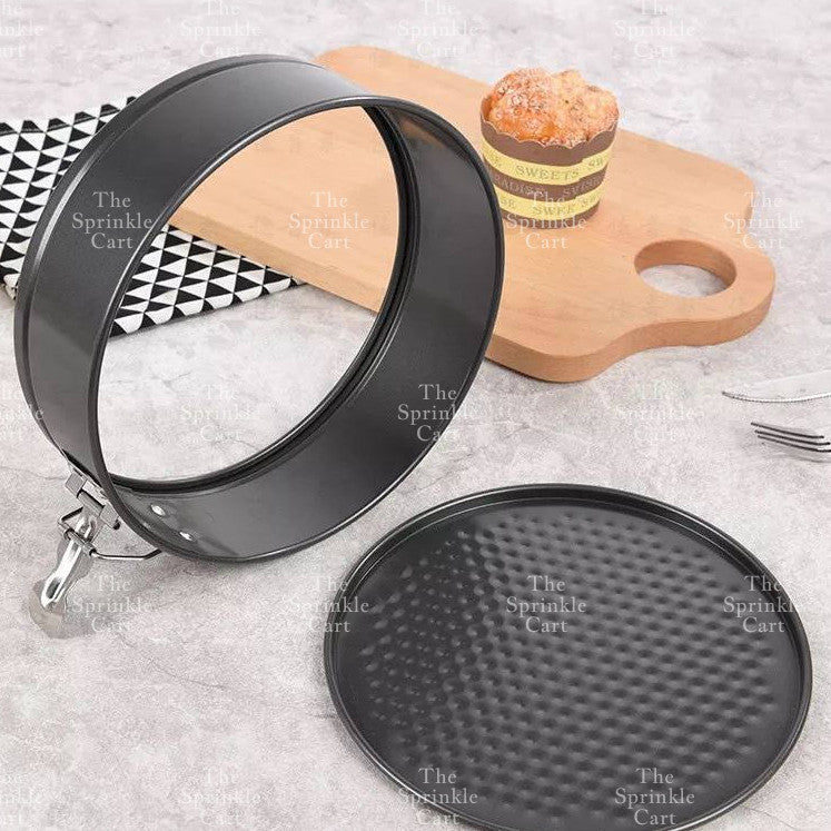 Multi-Size Non Stick Lock Buckle Cake Mould Removable Mousse Springform Muffin Baking Pan Set