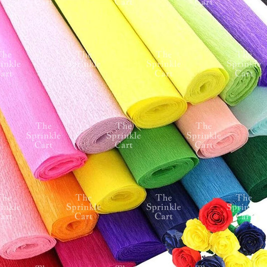 Premium Crepe Paper Rolls Decor DIY Flower Gift Wrapping Wedding Decoration Flower Arts Craft TSC