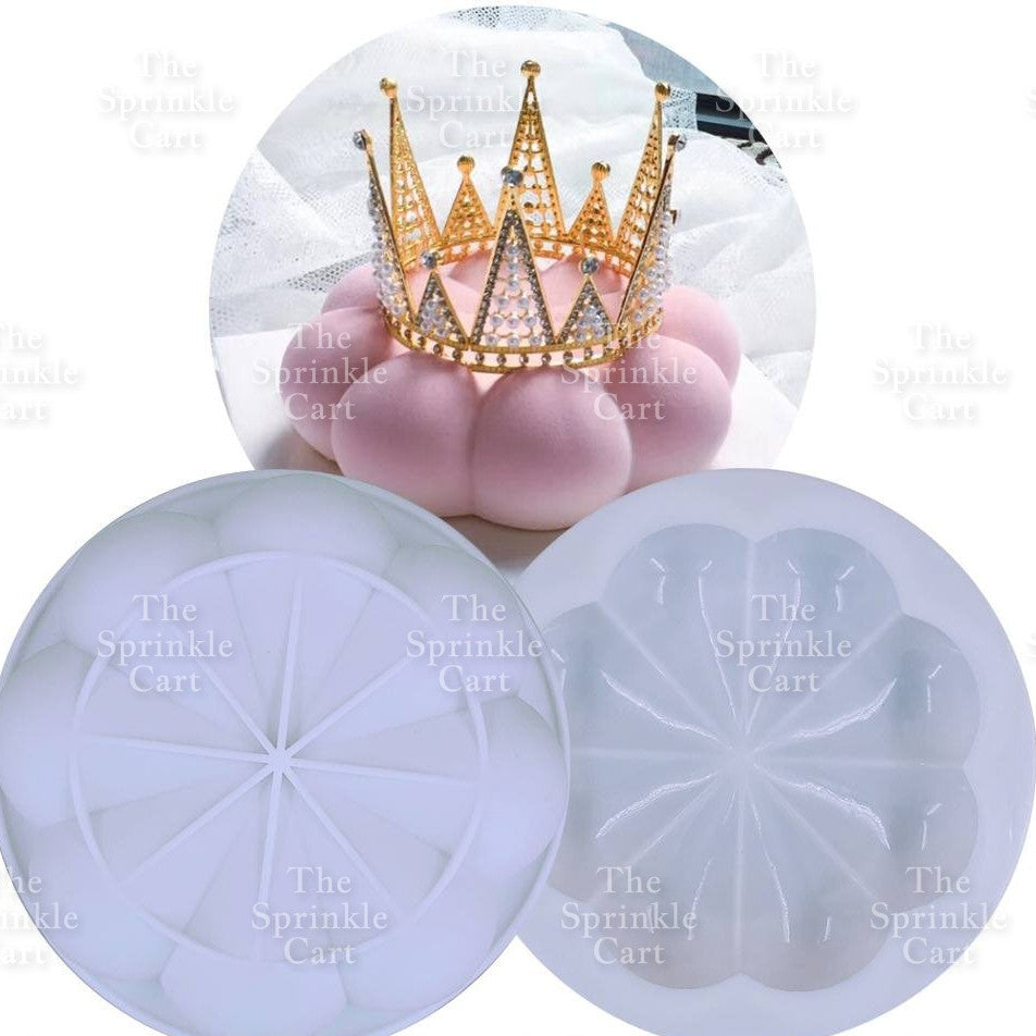 Large Round Flower Silicone Molder Pumpkin Shape For Chocolate Dessert Baking Mould