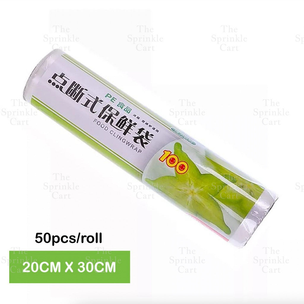 Disposable Elastic Fresh-Keeping Plastic Food Cover Service Cling Wrap Transparent Zip Pouch TSC