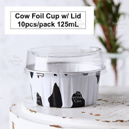 Dessert Round Heart Rectangle Cups with Lid Aluminum Foil Bakewares Decoration TSC
