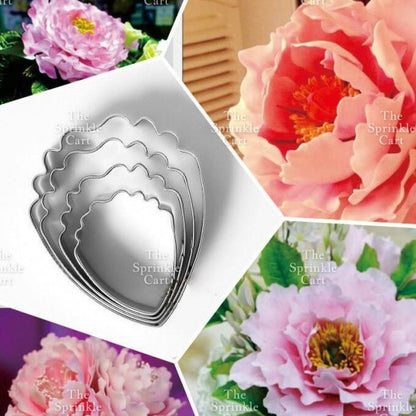 Stainless Steel Chrysanthemum/Rose Petal and Carnation Flower Fondant Cake Cutter Mould TSC