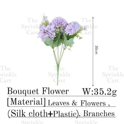 Rustic Bouquet Silk Peony Artificial Flowers Wedding Decoration Cake Decoration TSC