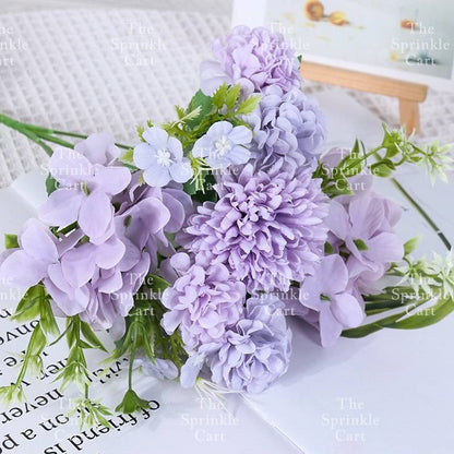 Rustic Bouquet Silk Peony Artificial Flowers Wedding Decoration Cake Decoration TSC
