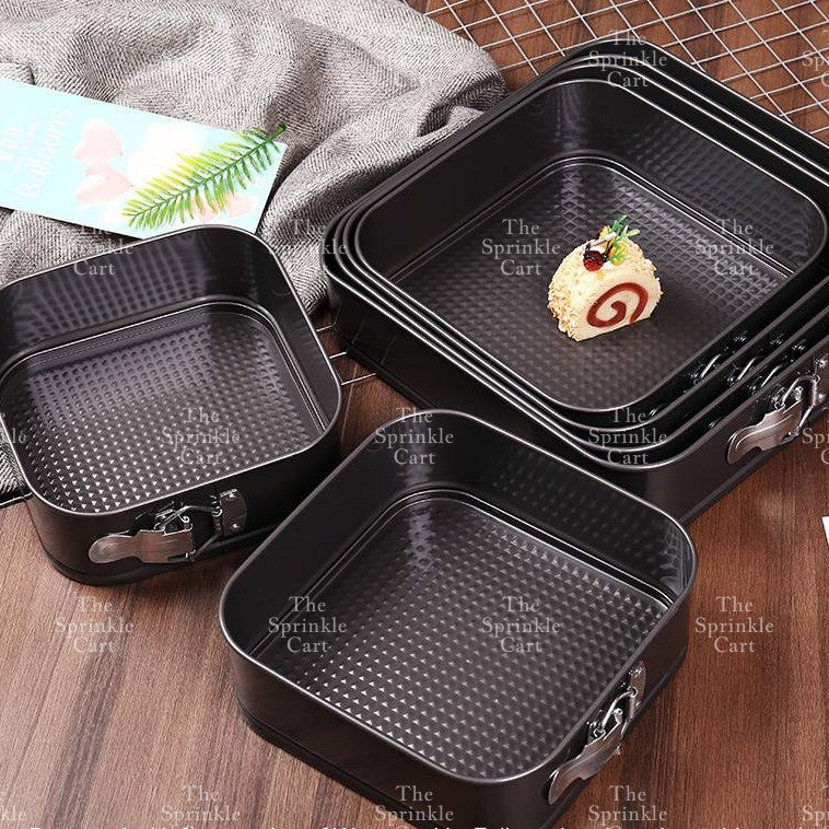 Multi-Size Non Stick Lock Buckle Cake Mould Removable Mousse Springform Muffin Baking Pan Set