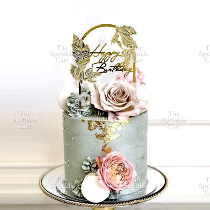 Acrylic Happy Birthday Happy Anniv & Baby Shower Cake Topper Birthday Wedding Party Decoration TSC