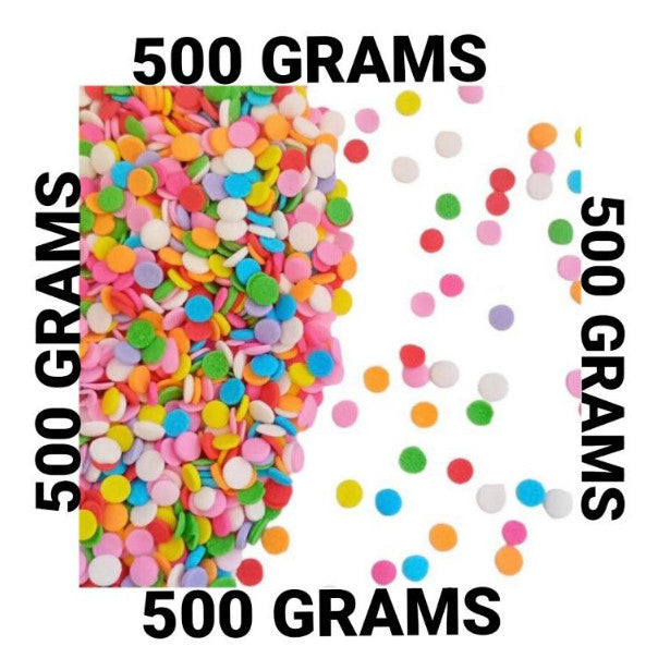 500g Edible Confetti Vermicelli Candy Sprinkles Dragees TSC