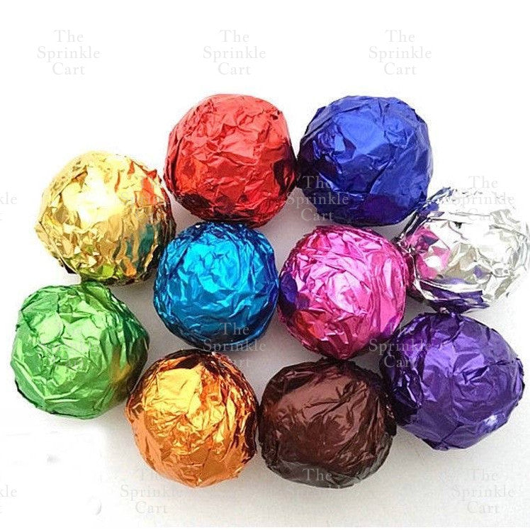 100pcs Chocolate Wrapper Multi-Color Aluminum Foil Candy Sweets Square Packaging TSC