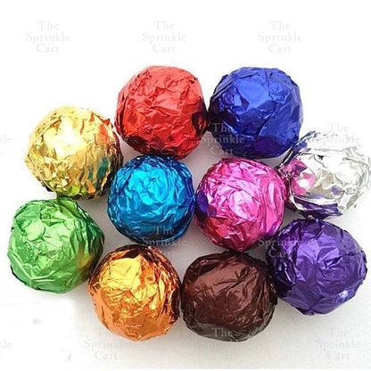 100pcs Chocolate Wrapper Multi-Color Aluminum Foil Candy Sweets Square Packaging TSC