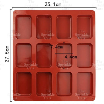 Bar Soap Silicone Molder Chocolate Molder Rectangle Cake Handmade DIY