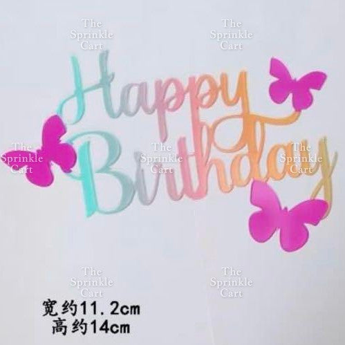 Leaf Fan Cake Toppers Paper Folding Butterfly Paper Topper Mini Paper Fan Round Cake Decoration