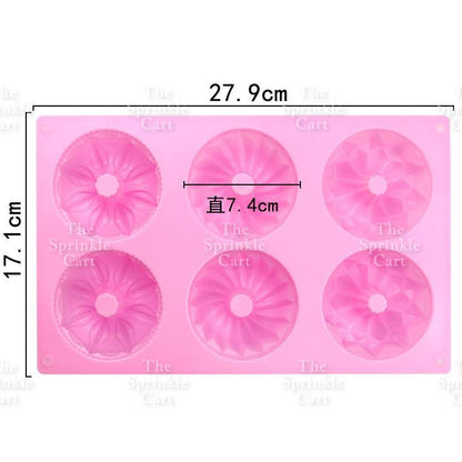 Silicone Doughnut Molder Donut Mold Oven-safe Baking Tools Mini Donut Cake Decor TSC