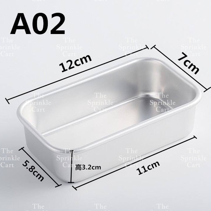 Non stick Rectangular Bread Cake Mold Loaf Pan Aluminum Brownies Baking Tools TSC
