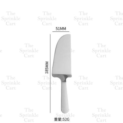 Golden Stainless Dessert Cake Knife Cake Shovel Spatula Flatware Tableware Pizza Pie Server TSC