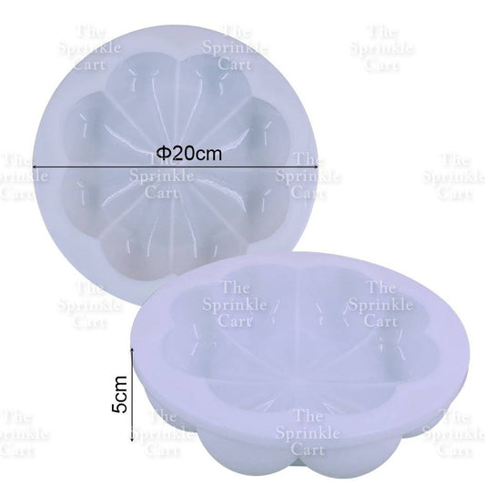 Large Round Flower Silicone Molder Pumpkin Shape For Chocolate Dessert Baking Mould