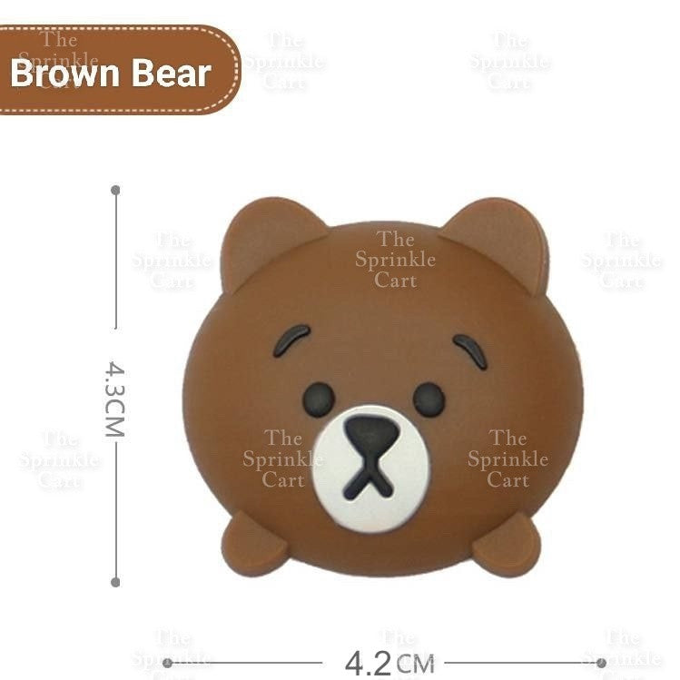 Self-Adhesive Wall Plain Square Cartoon Protector Soft Polymer Door Handle Bumper Guard Stopper TSC