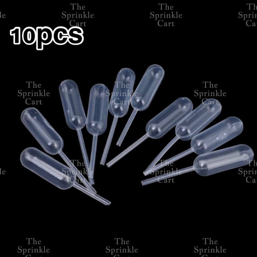 10/50pcs Dessert Pipettes Squeeze Syringe Cupcake Injectors Dropper Dessert Liquid Cake Decoration