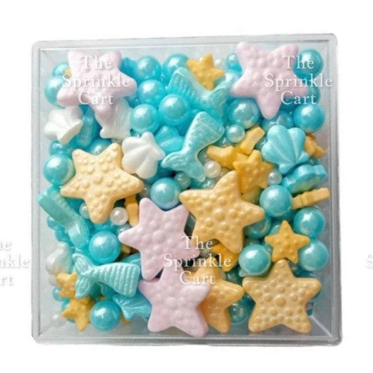 Mermaid Themed Cake Decoration Ariel Princess Under the Sea Cake Decoration