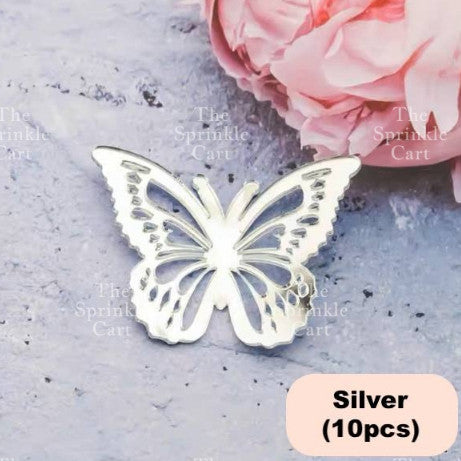 10pcs Acrylic Butterfly Cake Topper For Home Birthday Party Decorating Supplies