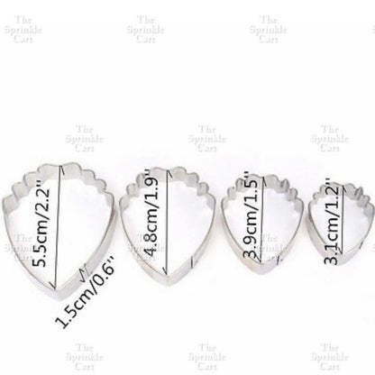 Stainless Steel Chrysanthemum/Rose Petal and Carnation Flower Fondant Cake Cutter Mould TSC