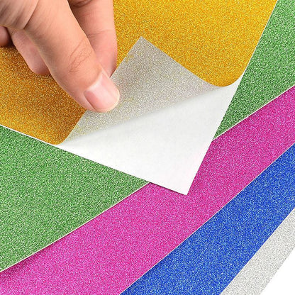 10pcs 250gsm/80gsm Glitter and Shiny Metallic Mirror Card Stock Board DIY Paper for Arts Cardstock
