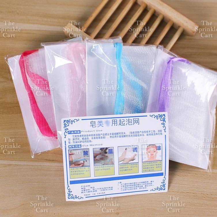 Soap Net Pouch Foaming Net Shower Bag Skin Friendly Bat Shower body Care Storage Bag