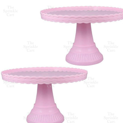 High-Leg Plastic Cake Stand  Round Dessert Tray Holder For Party Display Stand Bakeware TSC