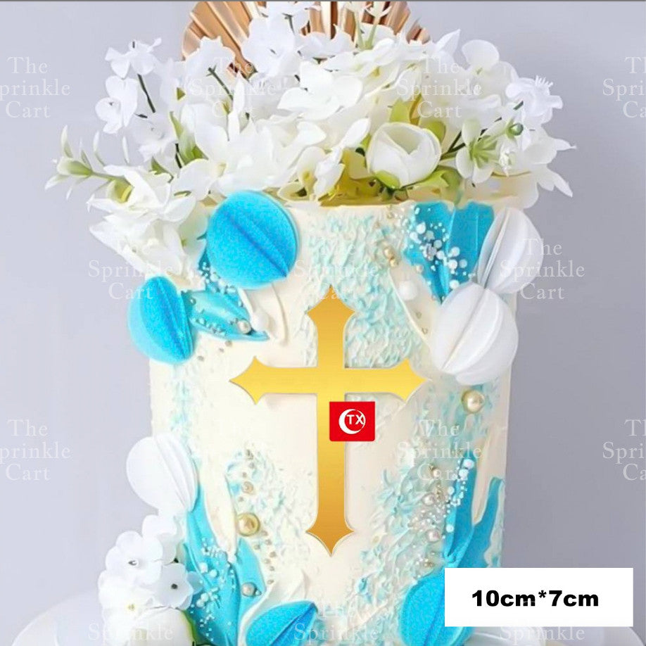 Angel Cake Topper Happy Christening Baptism Moon Baby Wings Cake Topper Decoration Baby Theme