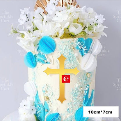 Angel Cake Topper Happy Christening Baptism Moon Baby Wings Cake Topper Decoration Baby Theme