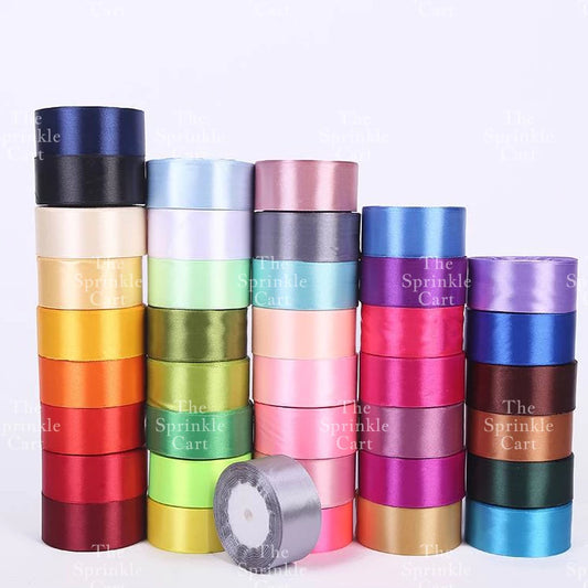 4cm Plain Satin Ribbon Gift Roll Packaging DIY Birthday Party Decoration TSC