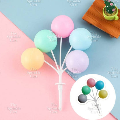 Balls Cake Topper Gold Silver White Pink Blue Yellow Decoration Birthday Swirl Ball Spiral Ball