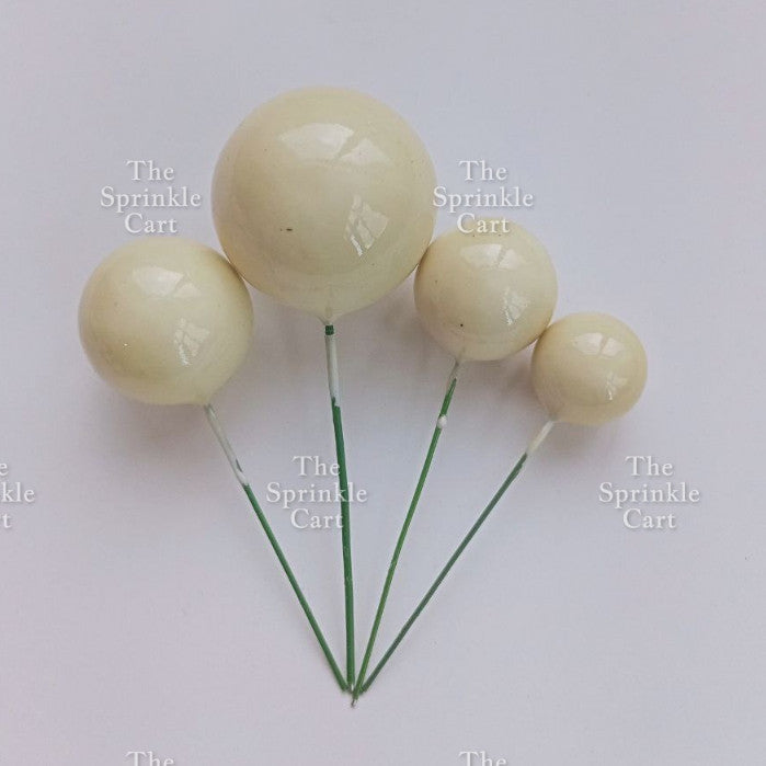 Balls Cake Topper Gold Silver White Pink Blue Yellow Decoration Birthday Swirl Ball Spiral Ball