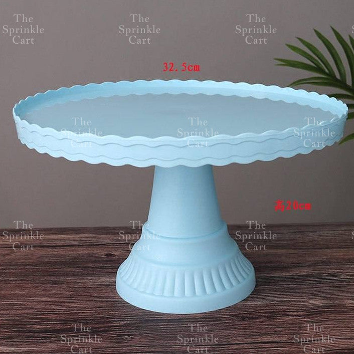 High-Leg Plastic Cake Stand  Round Dessert Tray Holder For Party Display Stand Bakeware TSC